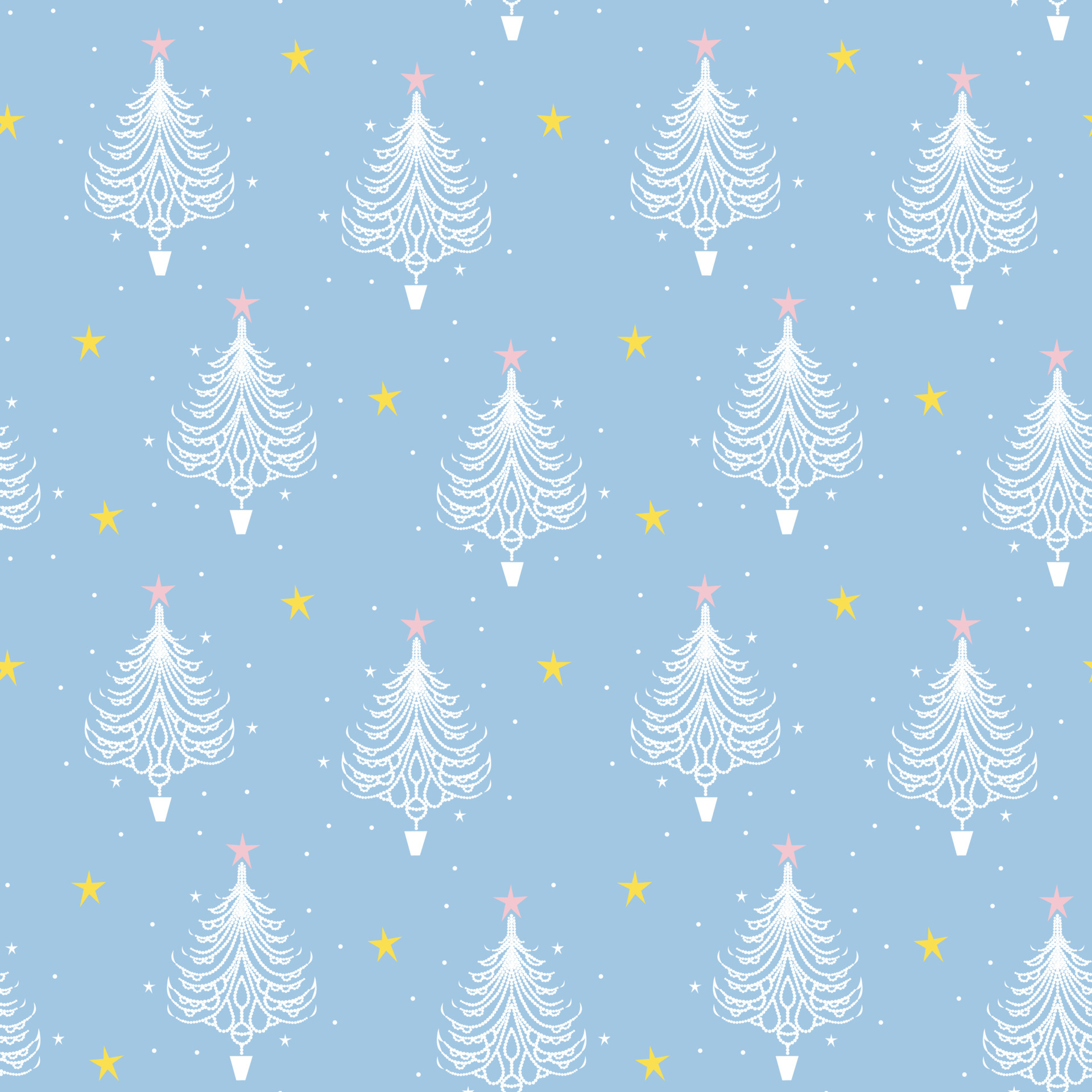 Trees seamless pattern on blue 5396651 Vector Art at Vecteezy