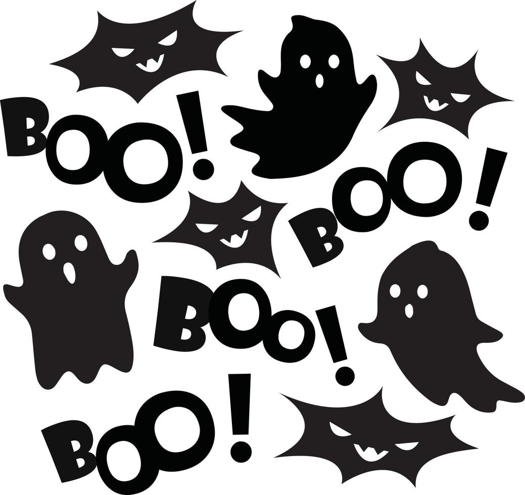 Halloween black Print vector