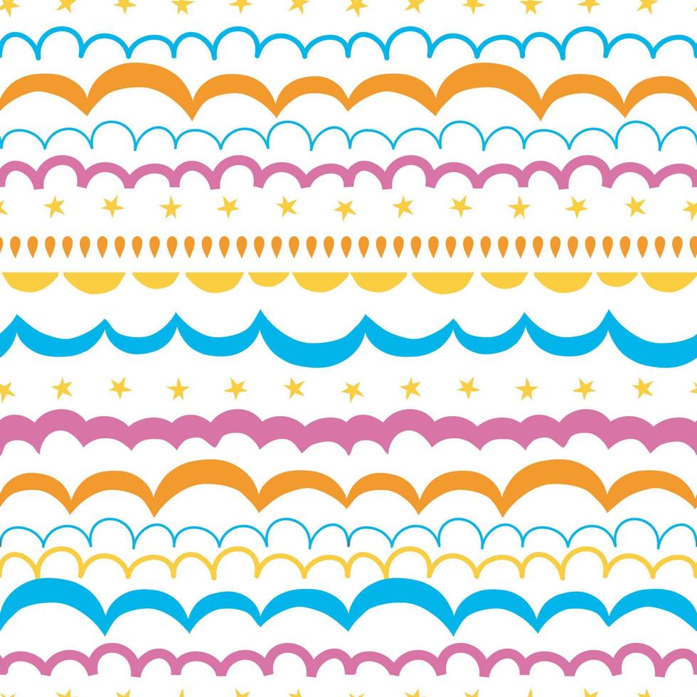 fun bright seamless pattern vector