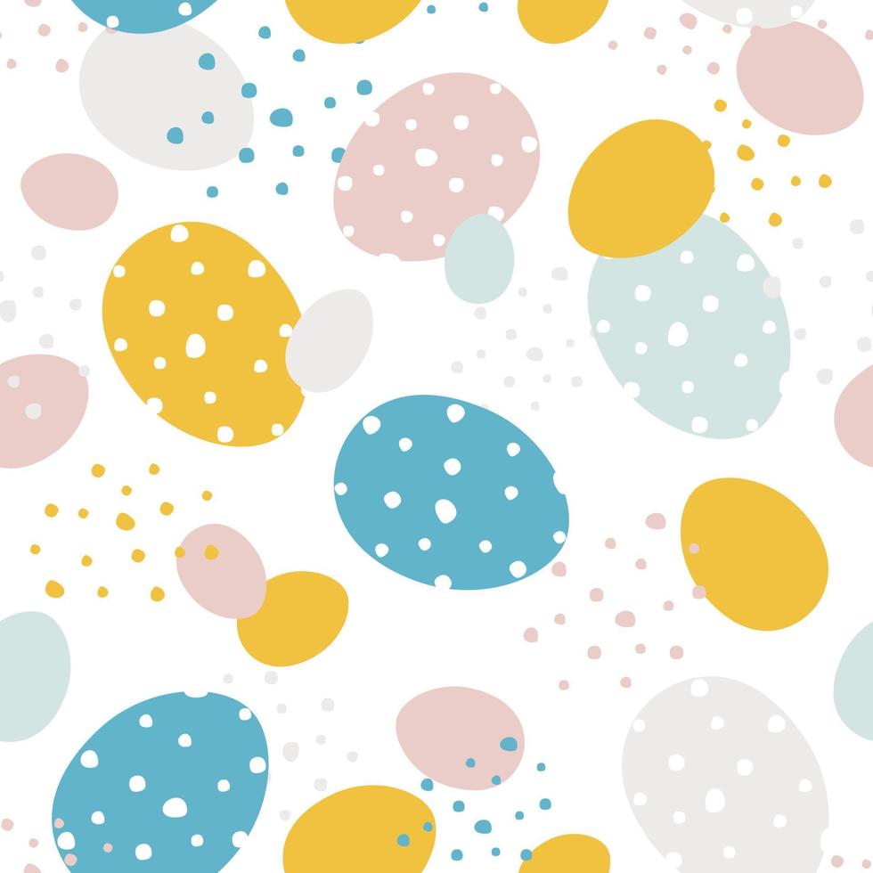 easter eggs seamless pattern vector