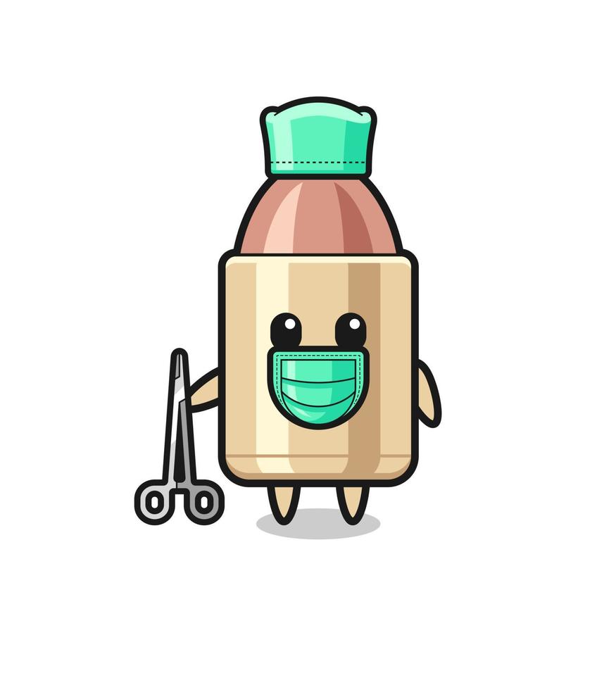 surgeon bullet mascot character vector