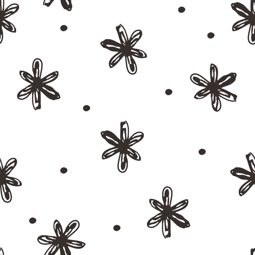 Floral seamless repeat pattern vector