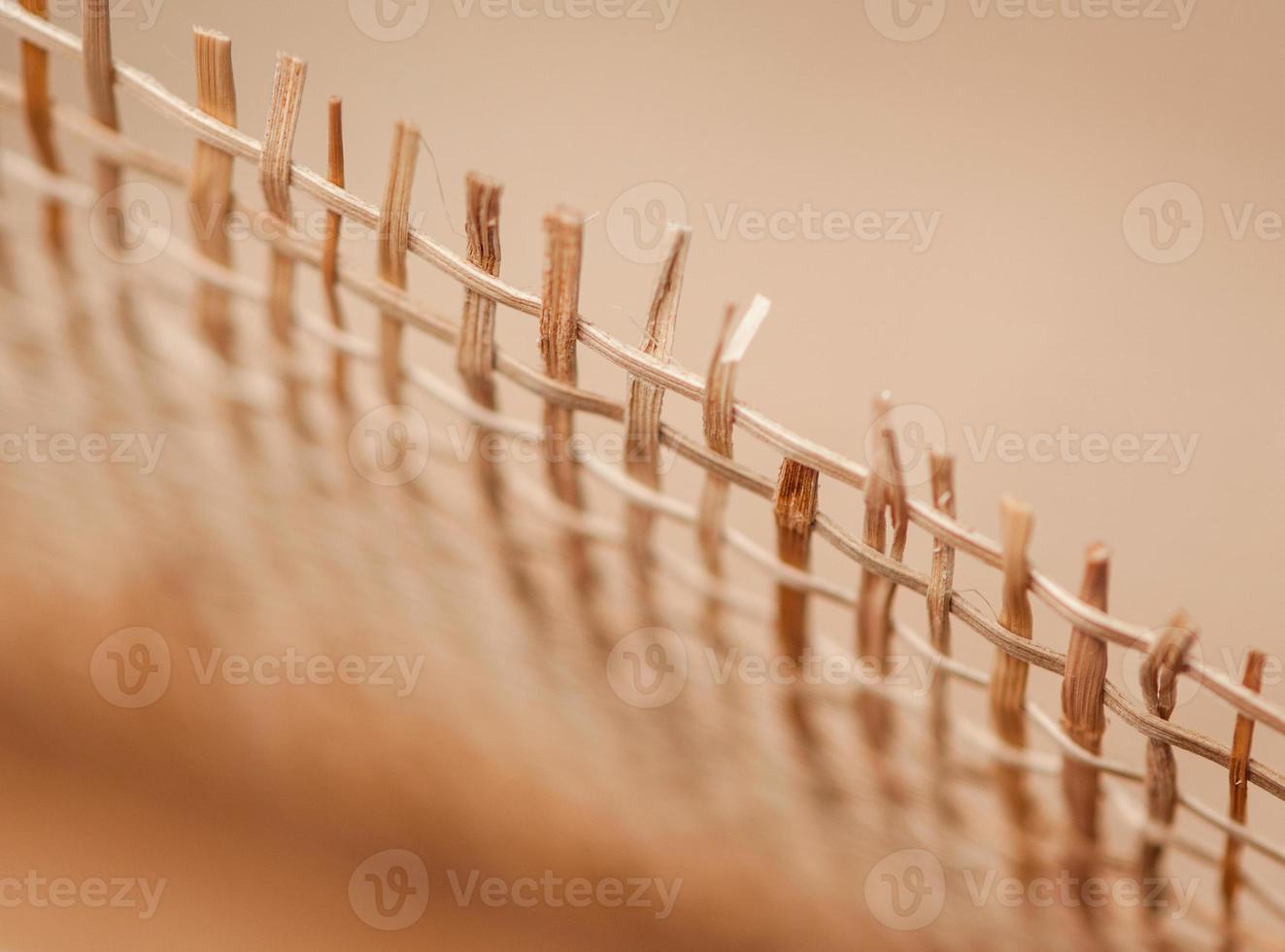 grid of wooden rods on a blurred background, macro photo