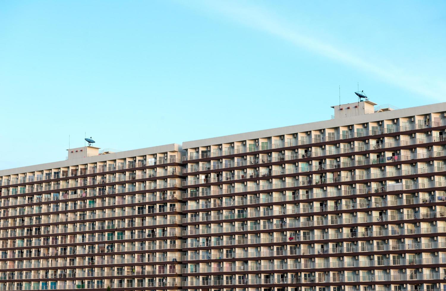 Balcony pattern of building photo