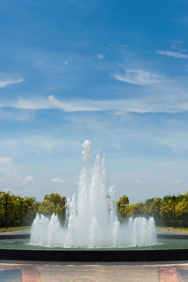 The fountain in a park photo