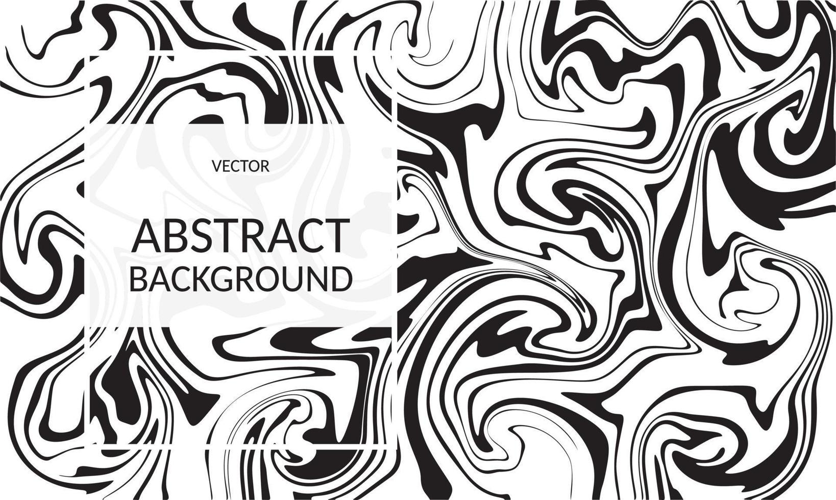 Vector abstract marble texture fluid art zebra effect black and white color