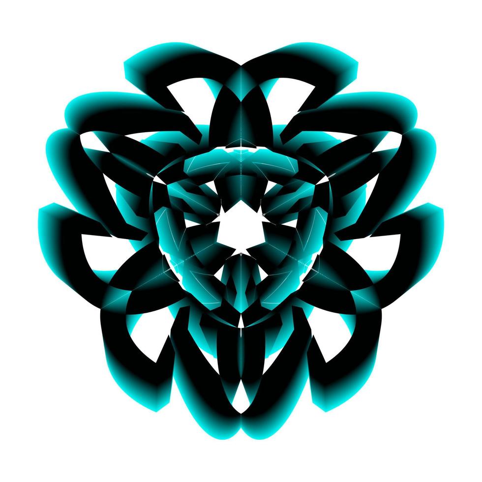 3d abstract logo. Suitable for t-shirts, and so on. vector