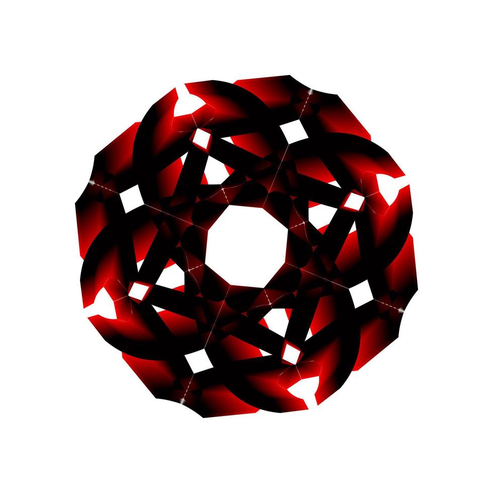 3d abstract logo. Suitable for t-shirts, and so on. vector