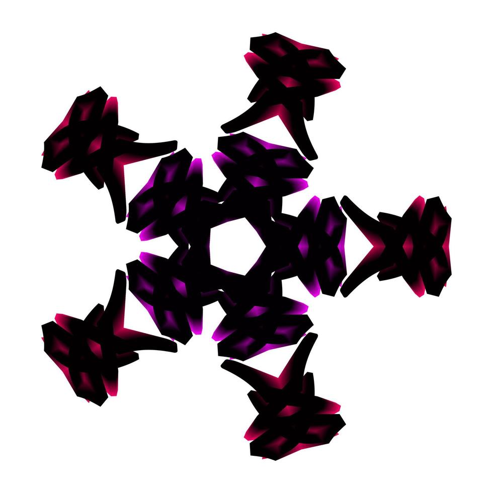 3d abstract logo. Suitable for t-shirts, and so on. vector