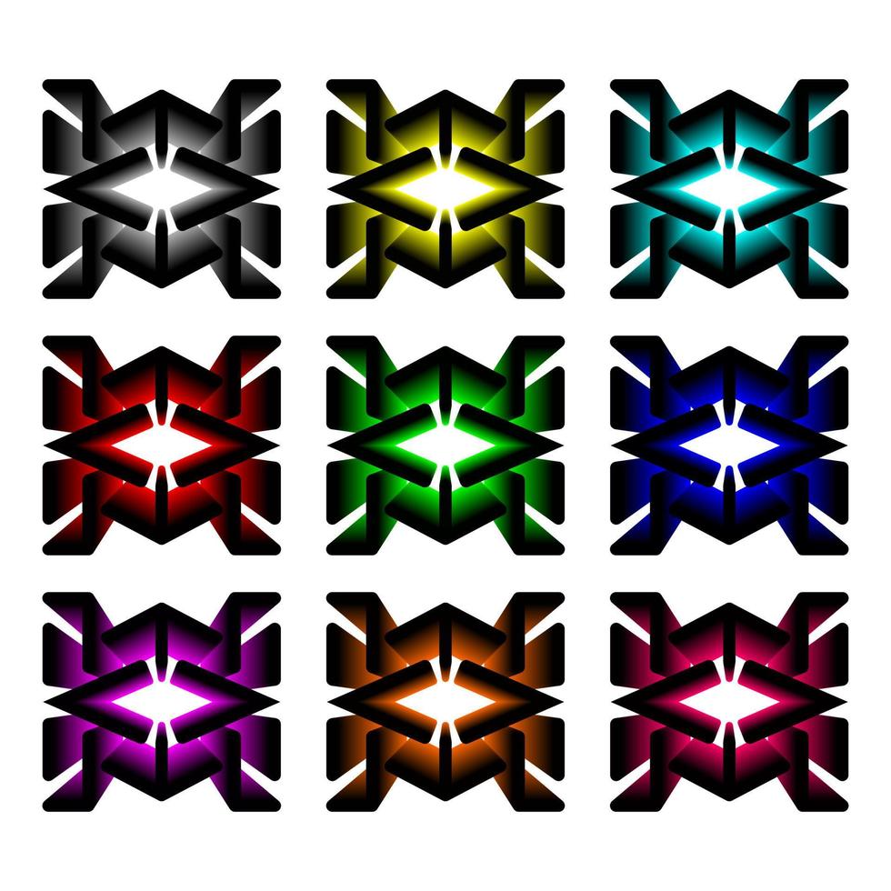 3d abstract logo. Suitable for t-shirts, and so on. vector