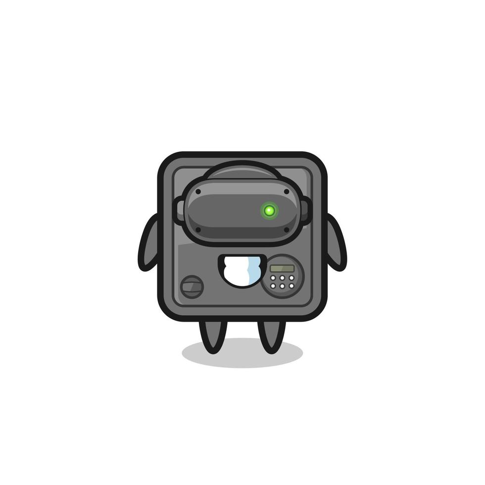cute safe box using VR headset vector
