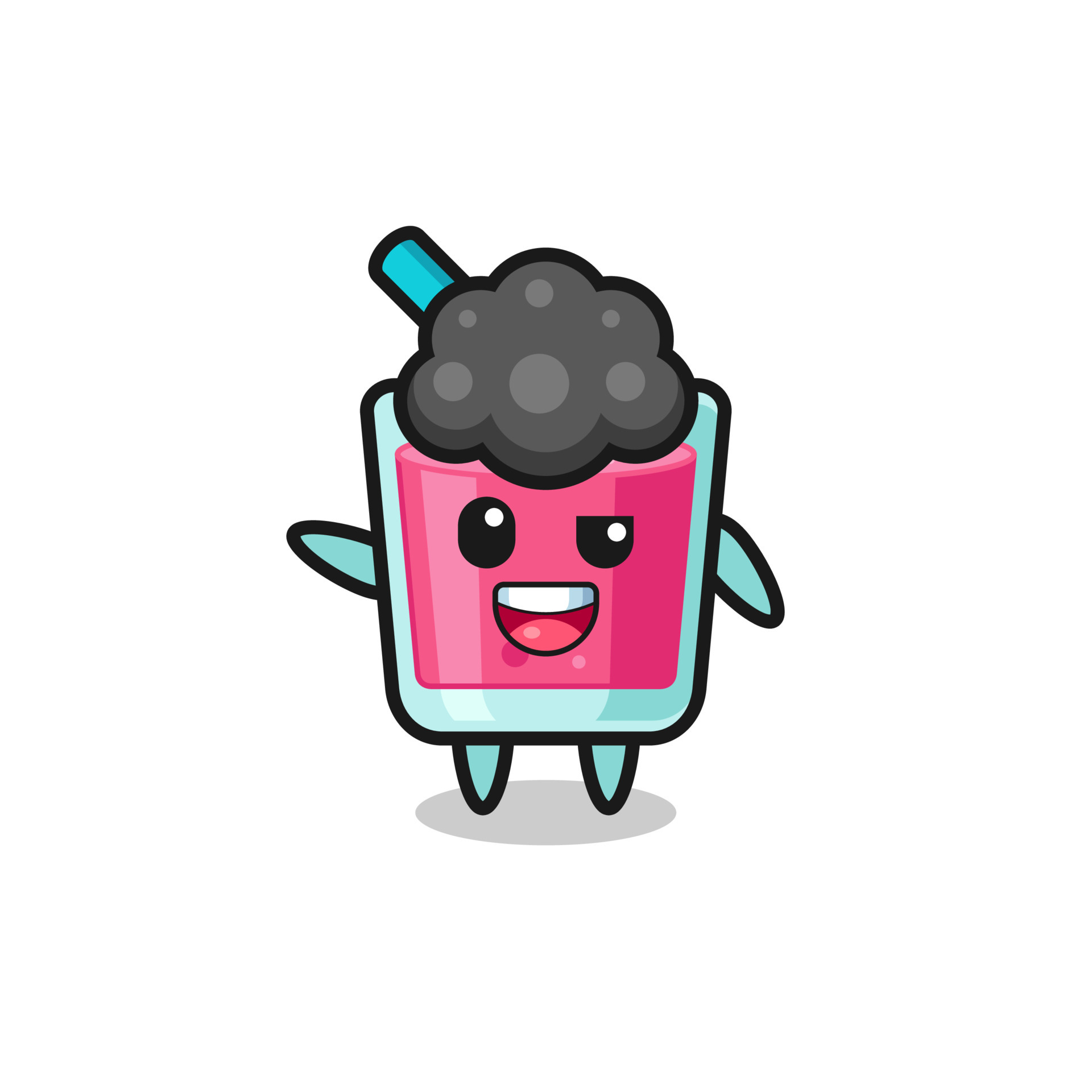 Strawberry Juice Character As The Afro Boy 5402715 Vector Art At Vecteezy