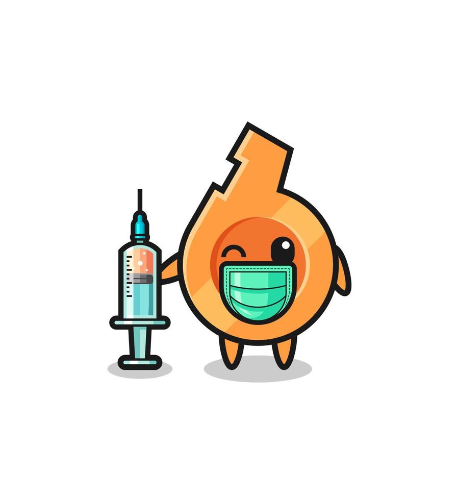 whistle mascot as vaccinator vector