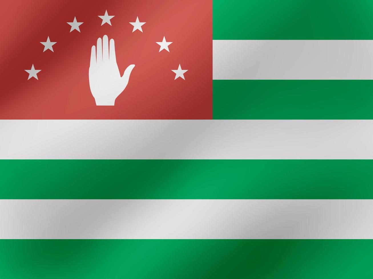 vector ilustración ondulada realista del diseño de la bandera de abjasia