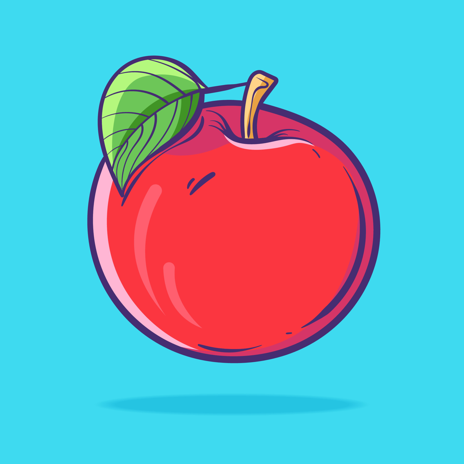 Apple fruit cartoon icon illustration. flat cartoon style. food fruit icon concept isolated. icon 5403255 Vector Art at Vecteezy Apple fruit cartoon icon illustration. flat cartoon style. food fruit icon concept isolated. icon 5403255 Vector Art at Vecteezy