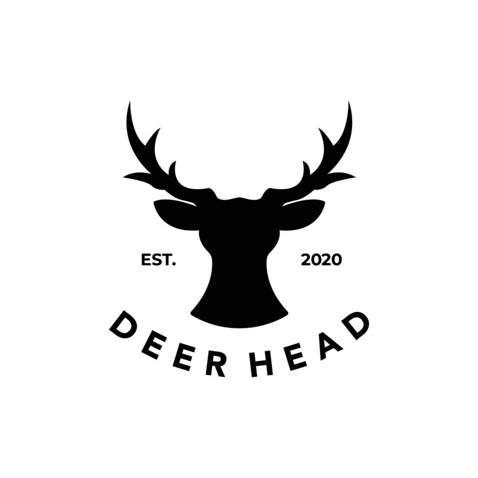 deer line art minimalist logo vector illustration design