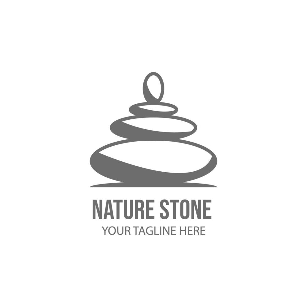 arte de diseño de ilustración de vector de logotipo de piedra