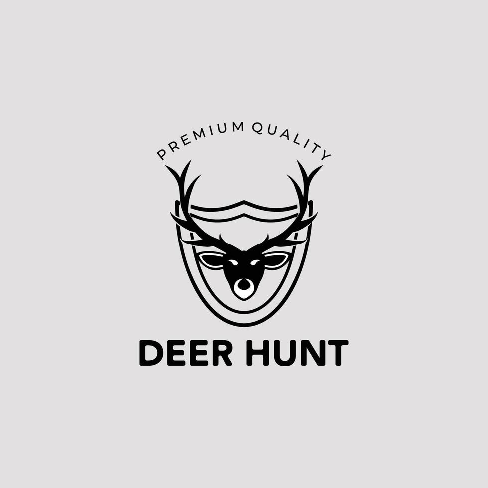 logo deer outdoor minimalist vector design