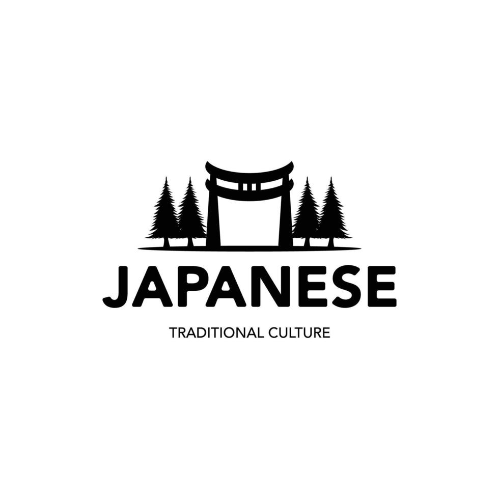 símbolo japonés ilustración logotipo vector ilustración diseño