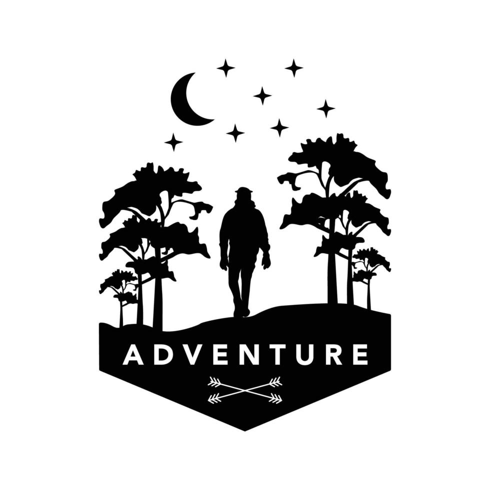 adventure vintage minimalist illustration design creative vector