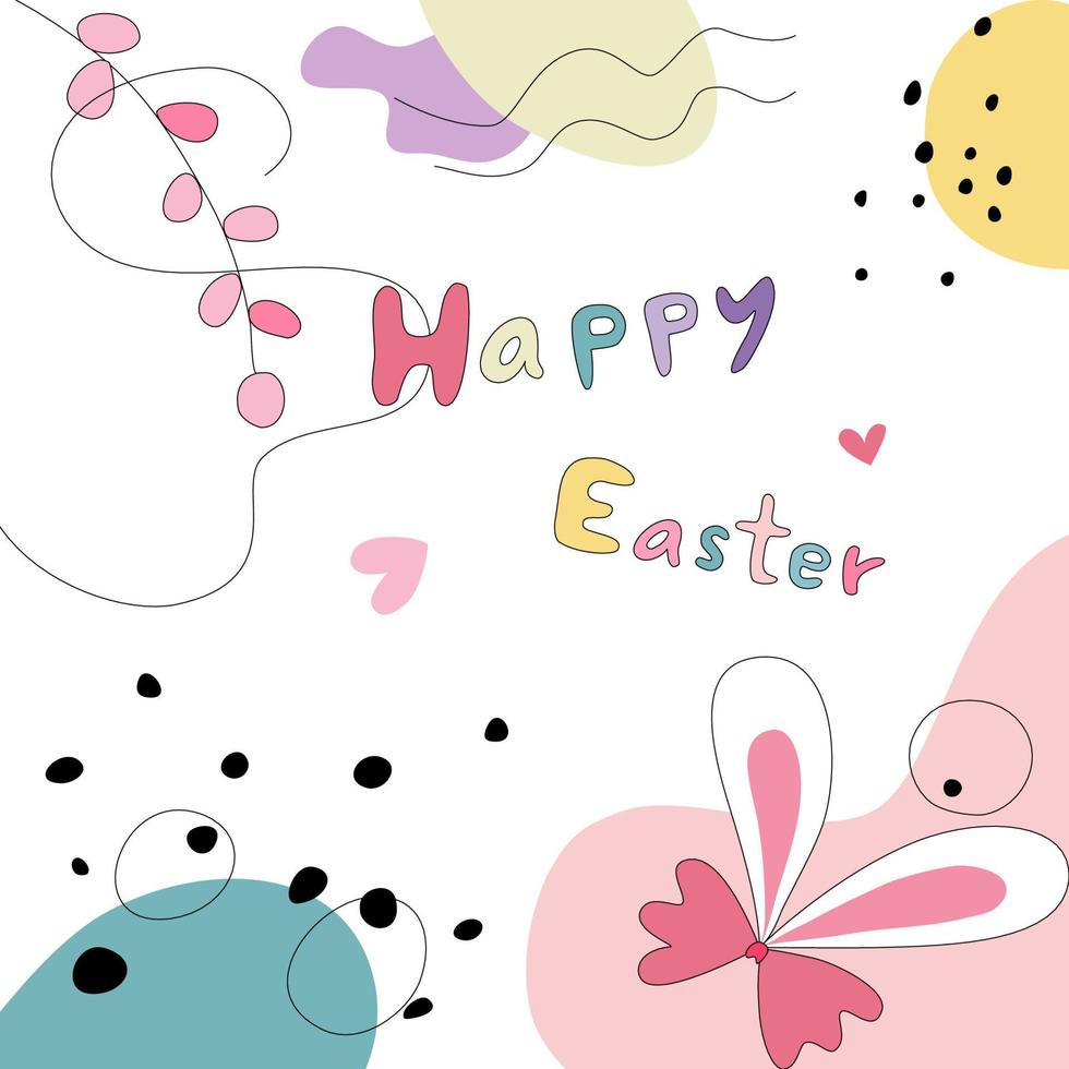 Abstract Easter Pattern Collection vector