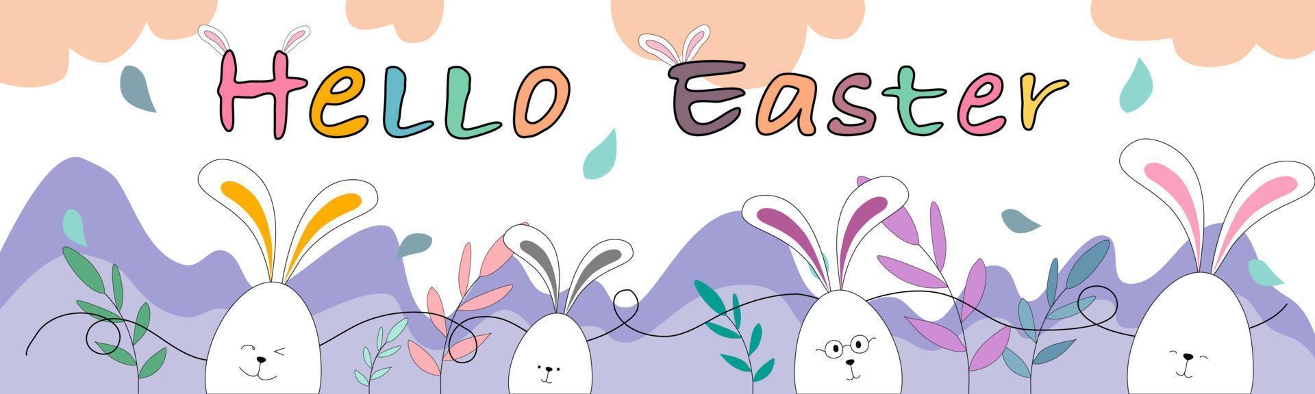 Abstract Easter Egg Pattern Collection vector