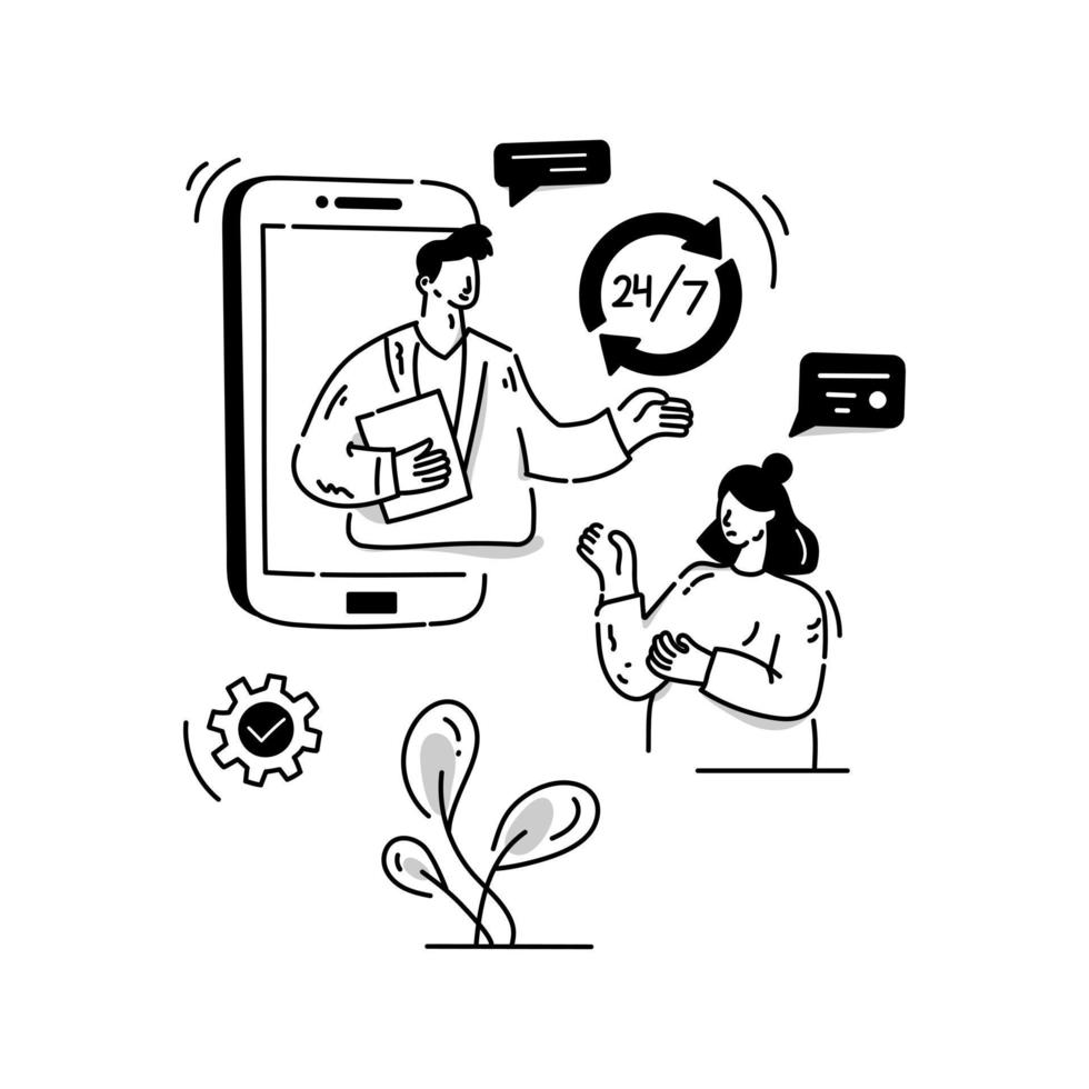 Sqe course hand drawn illustration is up for premium use vector
