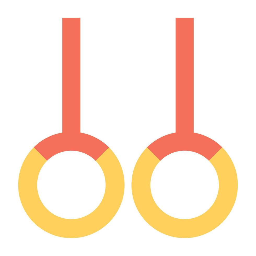 Gymnastic Rings Concepts vector