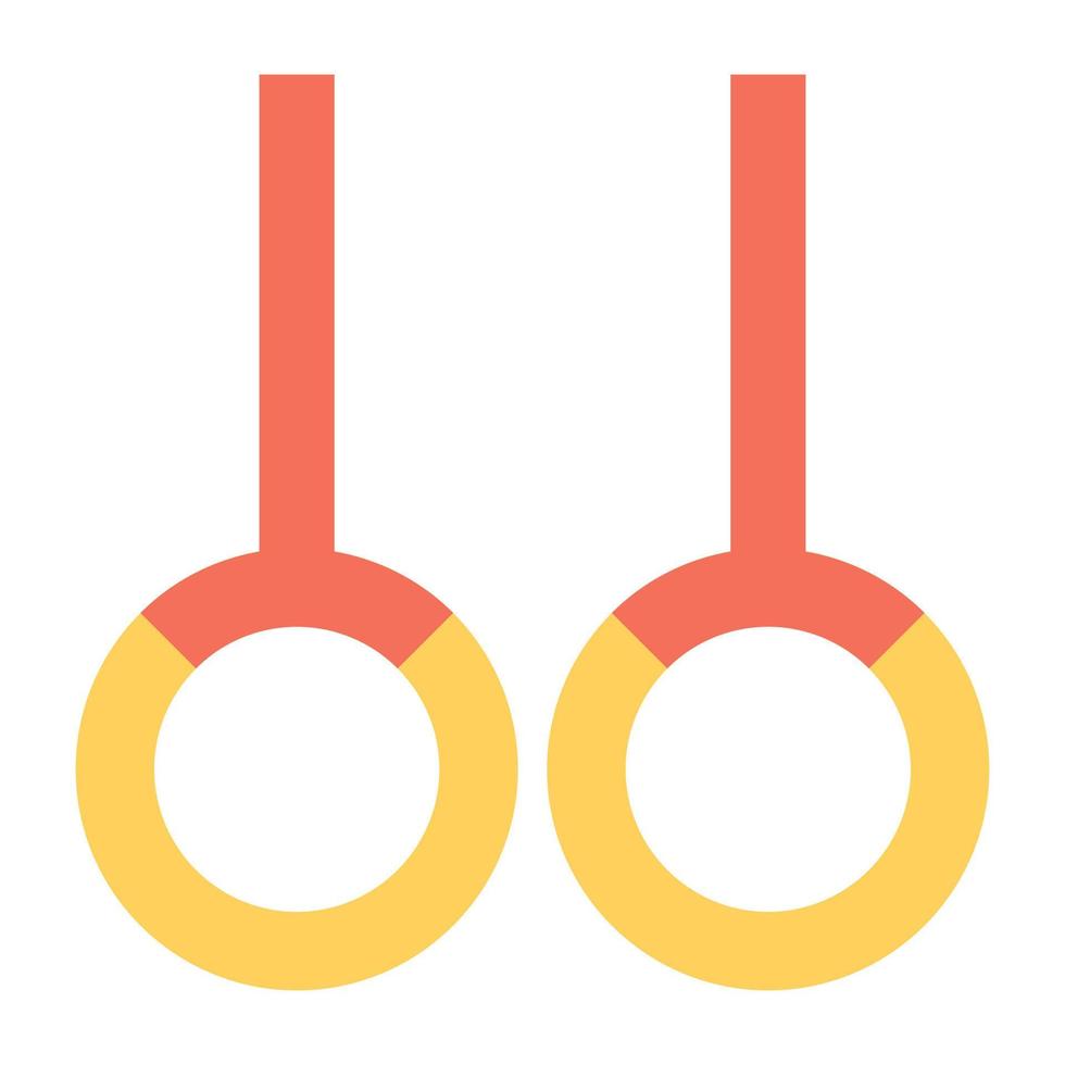 Gymnastic Rings Concepts vector