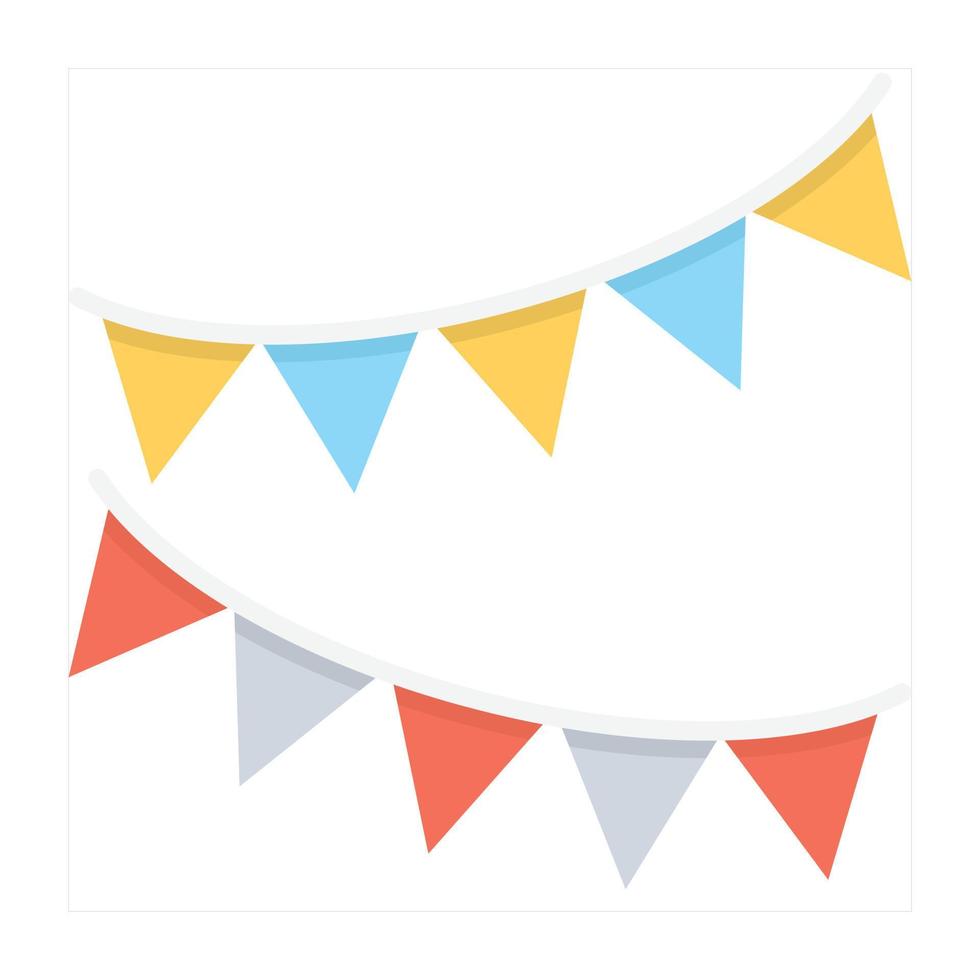 Trendy Bunting Concepts vector