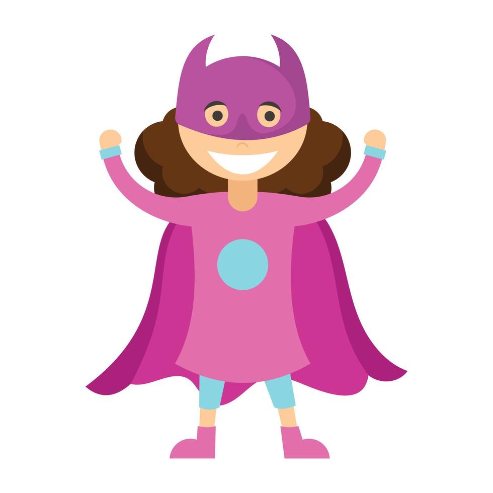 Kid bat girl cartoon character vector