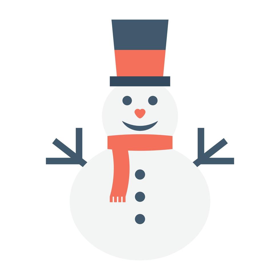 Trendy Snowman Concepts vector