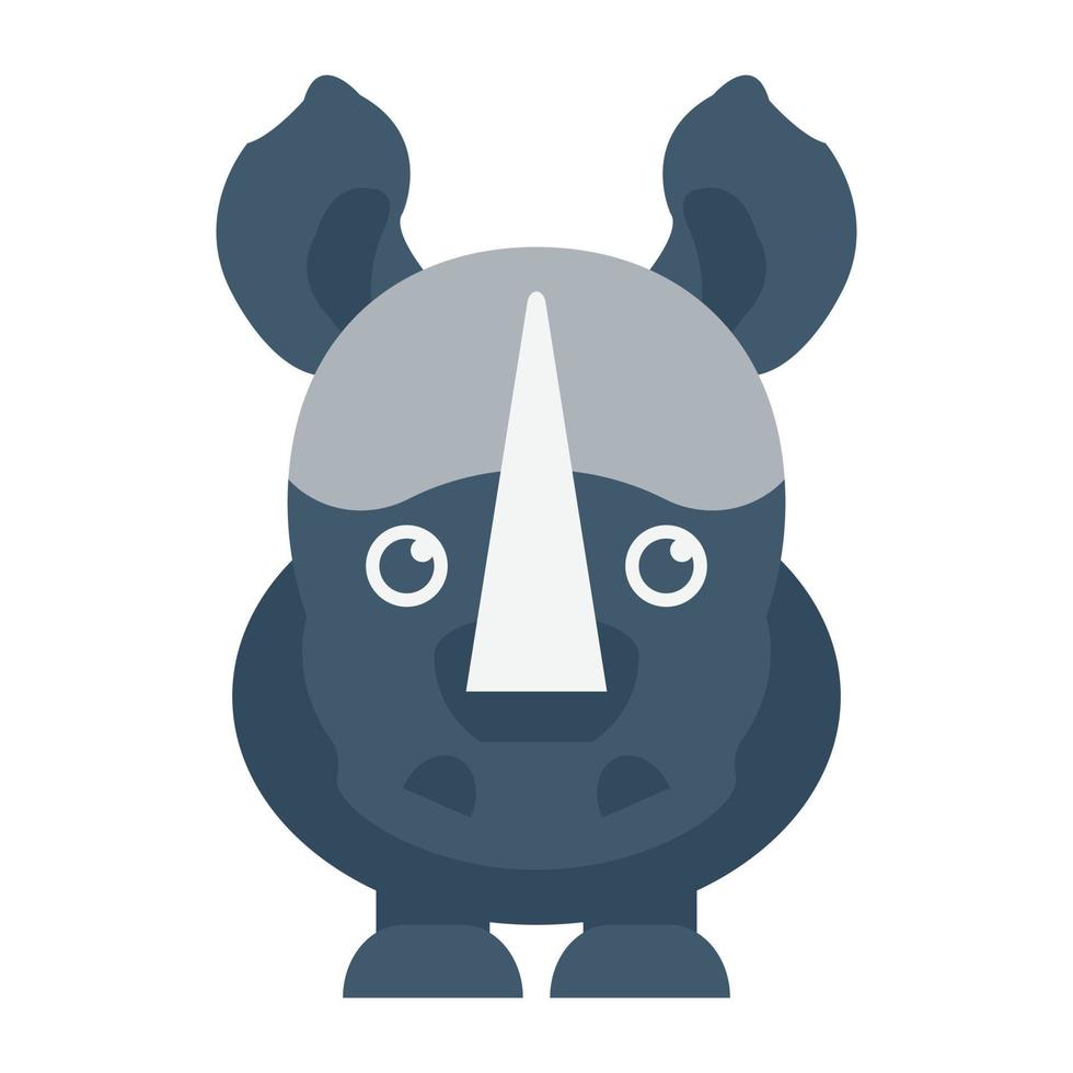 Trendy Rhinoceros Concepts vector