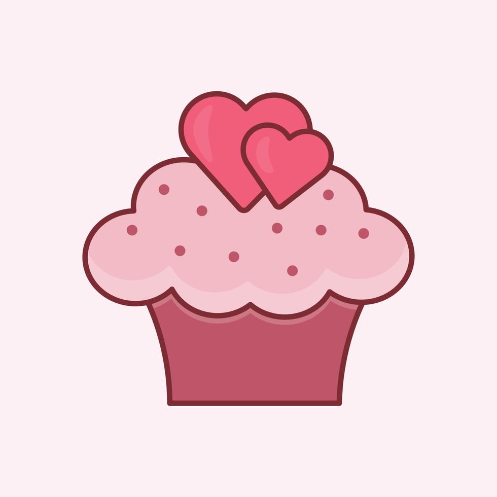 icono de los días de san valentín aislado fondo rosa suave. vector