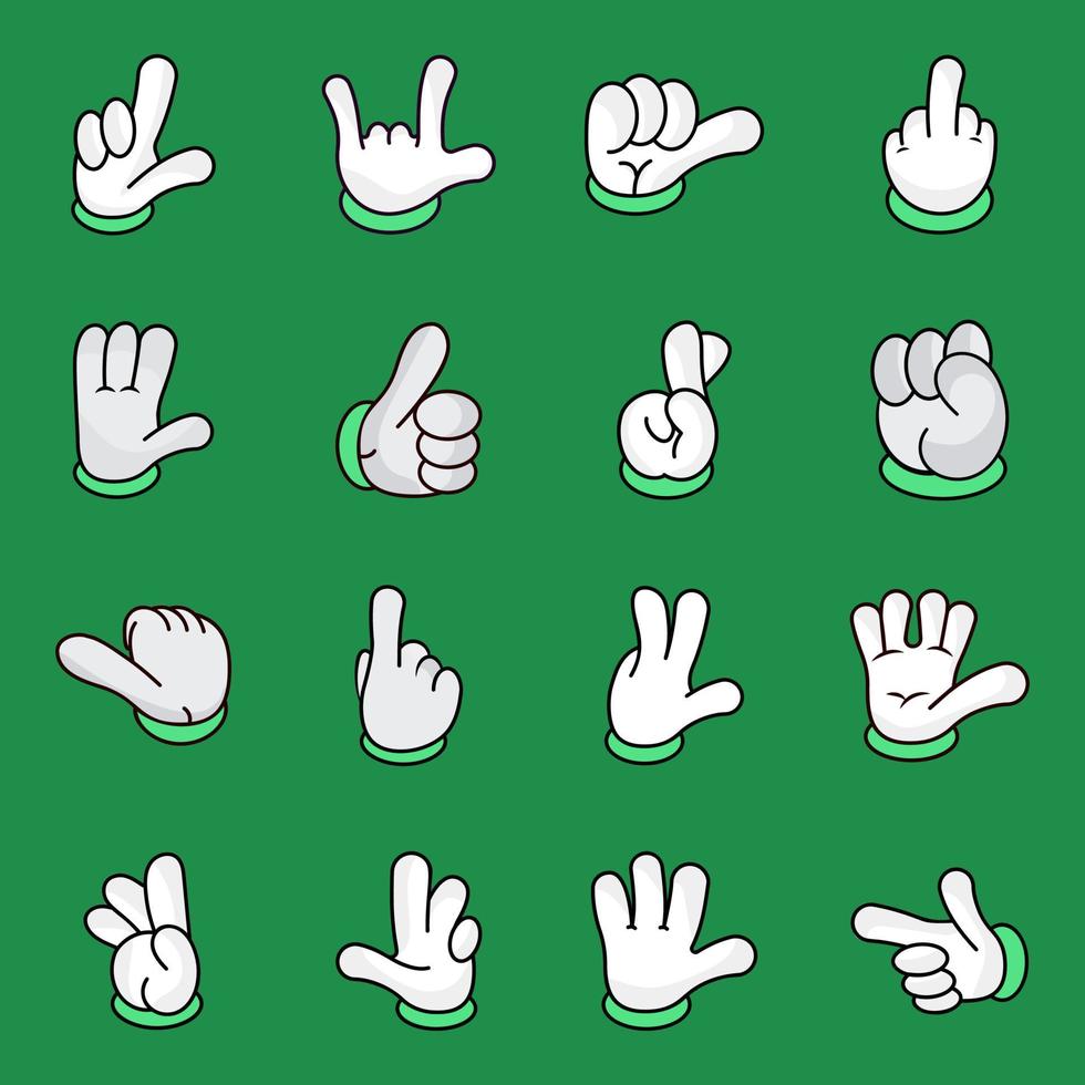 Gestrues of hands vector