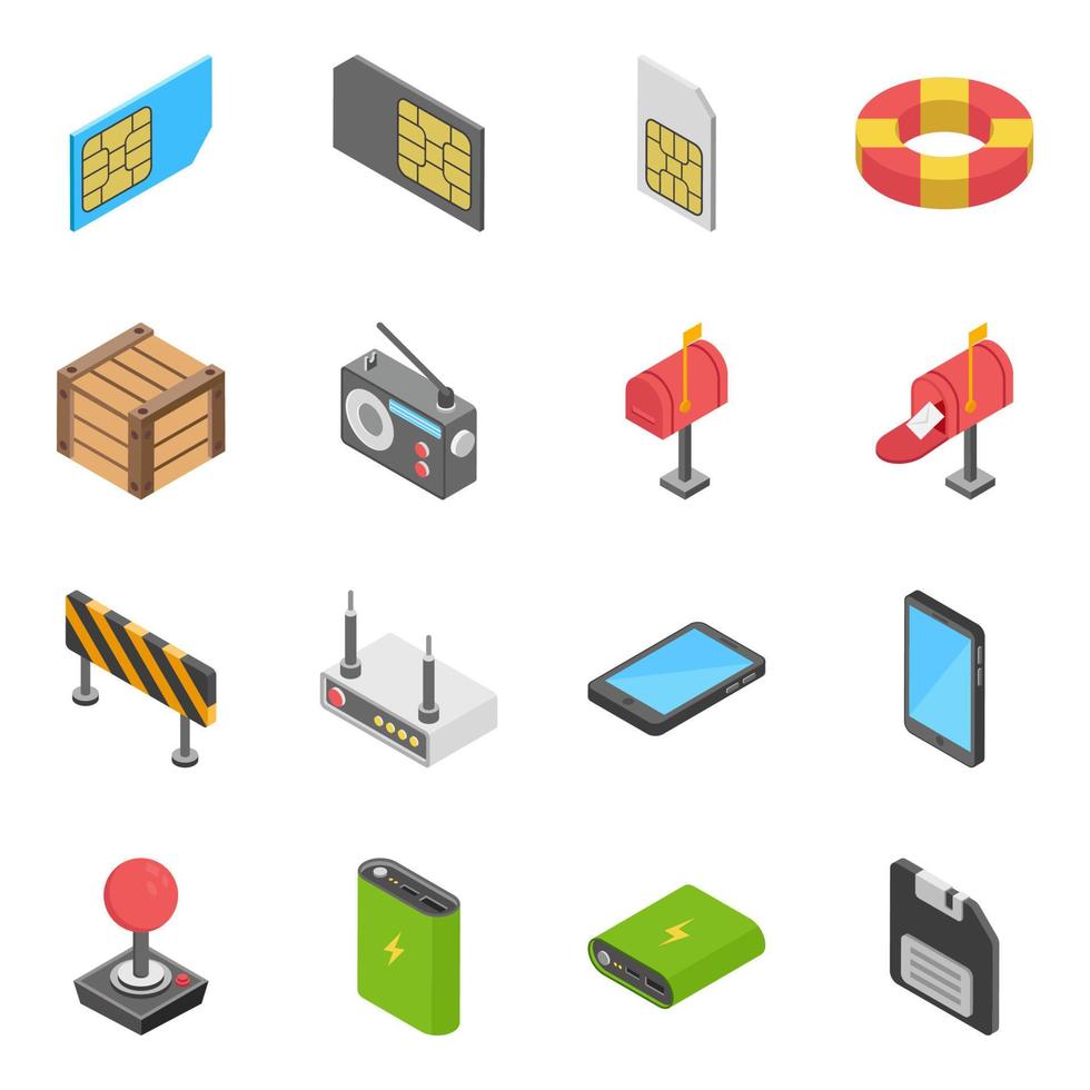 Collection Of Objects vector
