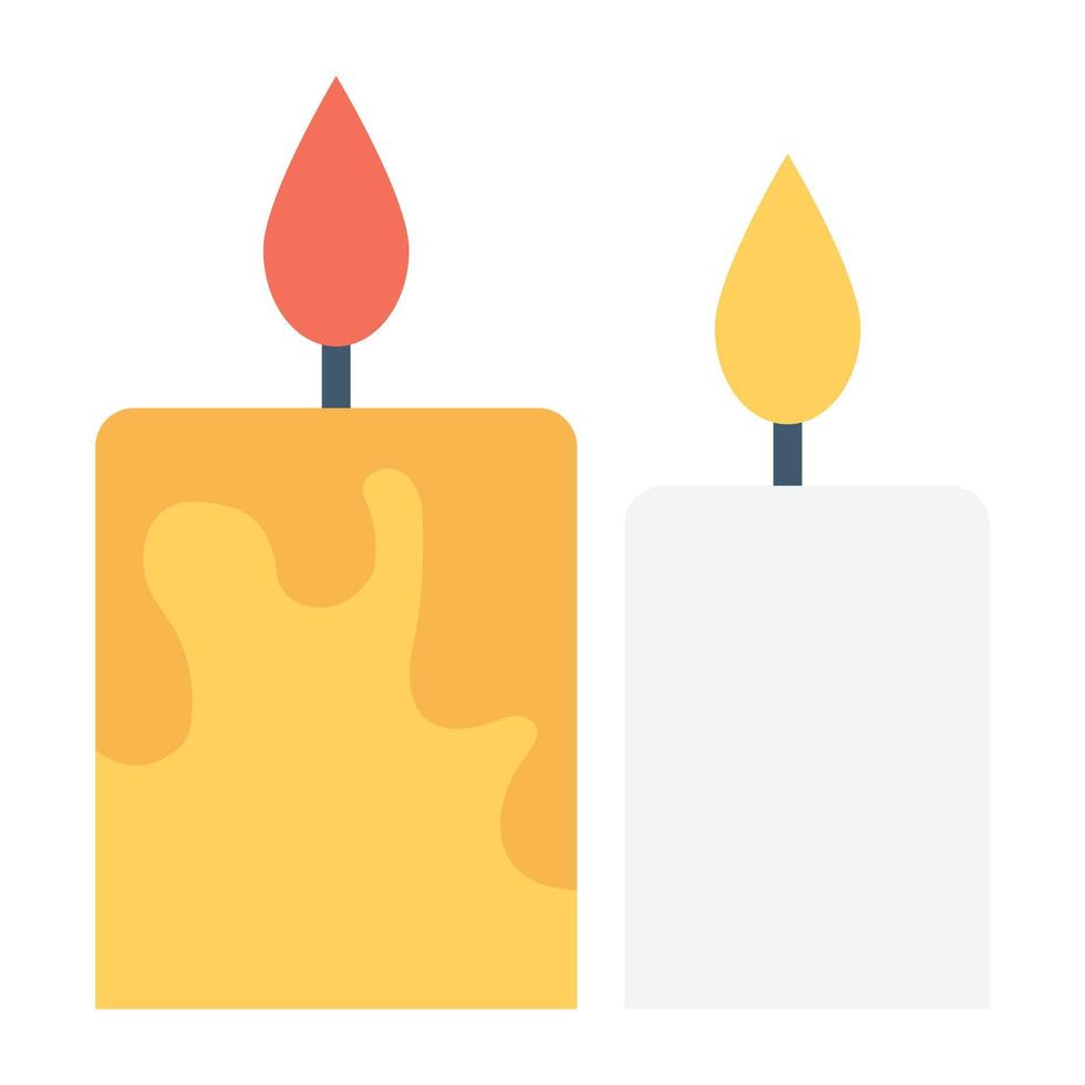 Trendy Candles Concepts vector