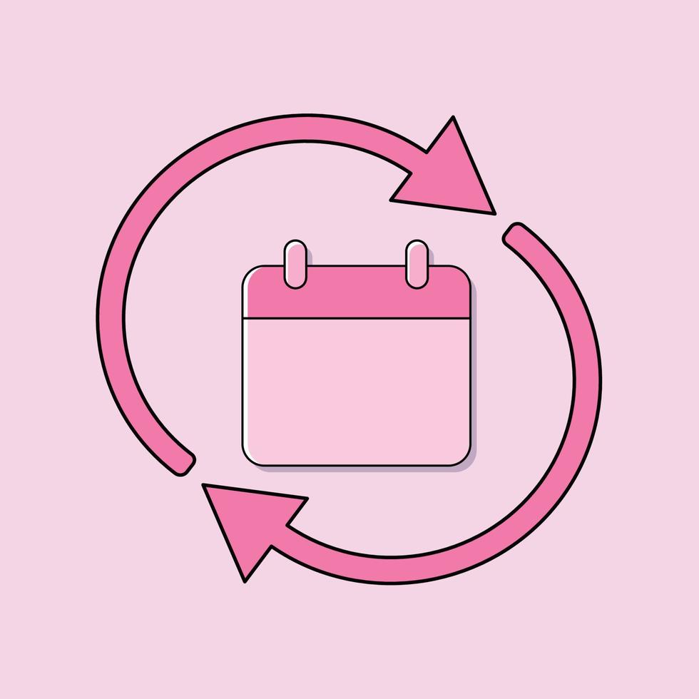Illustration vector graphic of calender flat illustration icon