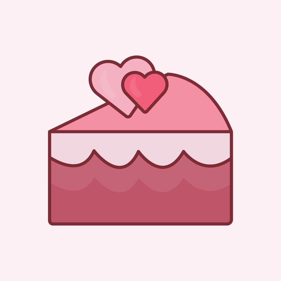 Valentine days icon isolated soft pink background. Vector