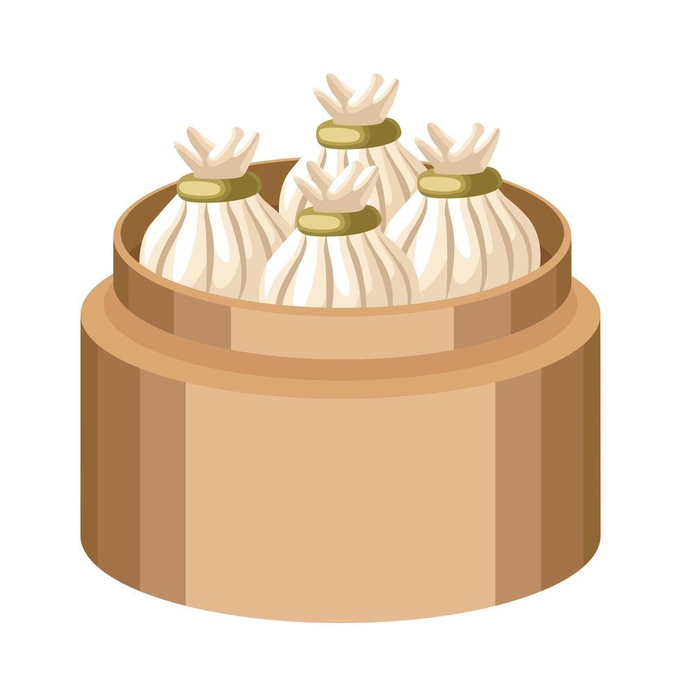 Xiao slang chinese food vector