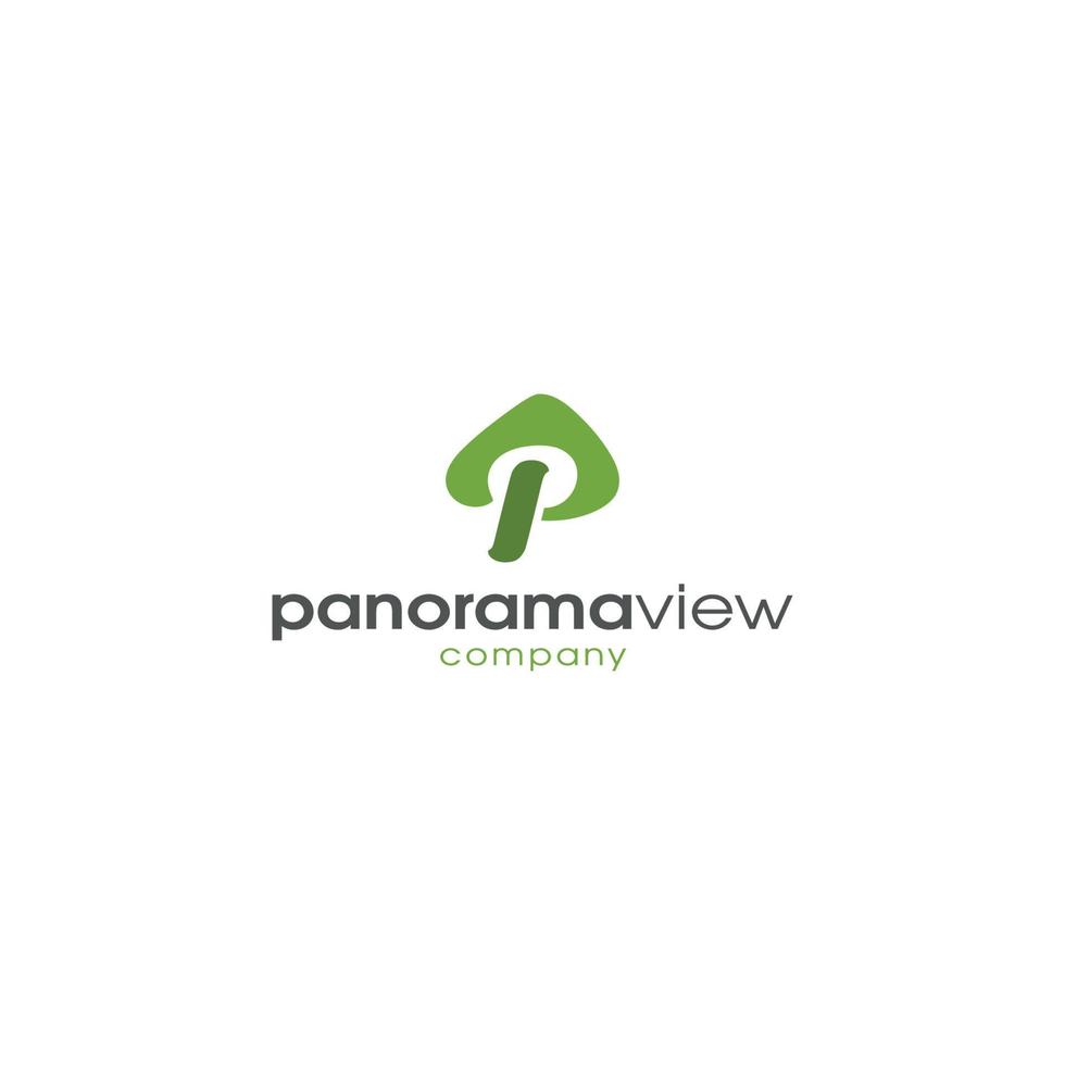 ilustraciones de logotipo vectorial de vista panorámica. vector
