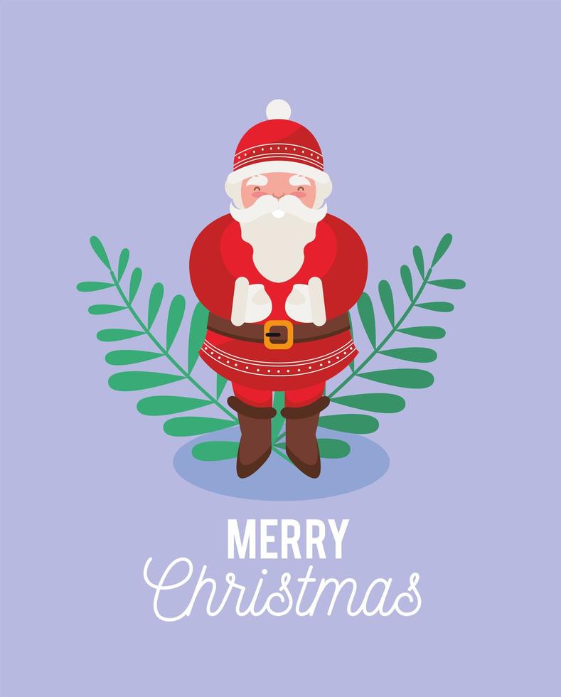 merry christmas santa claus vector