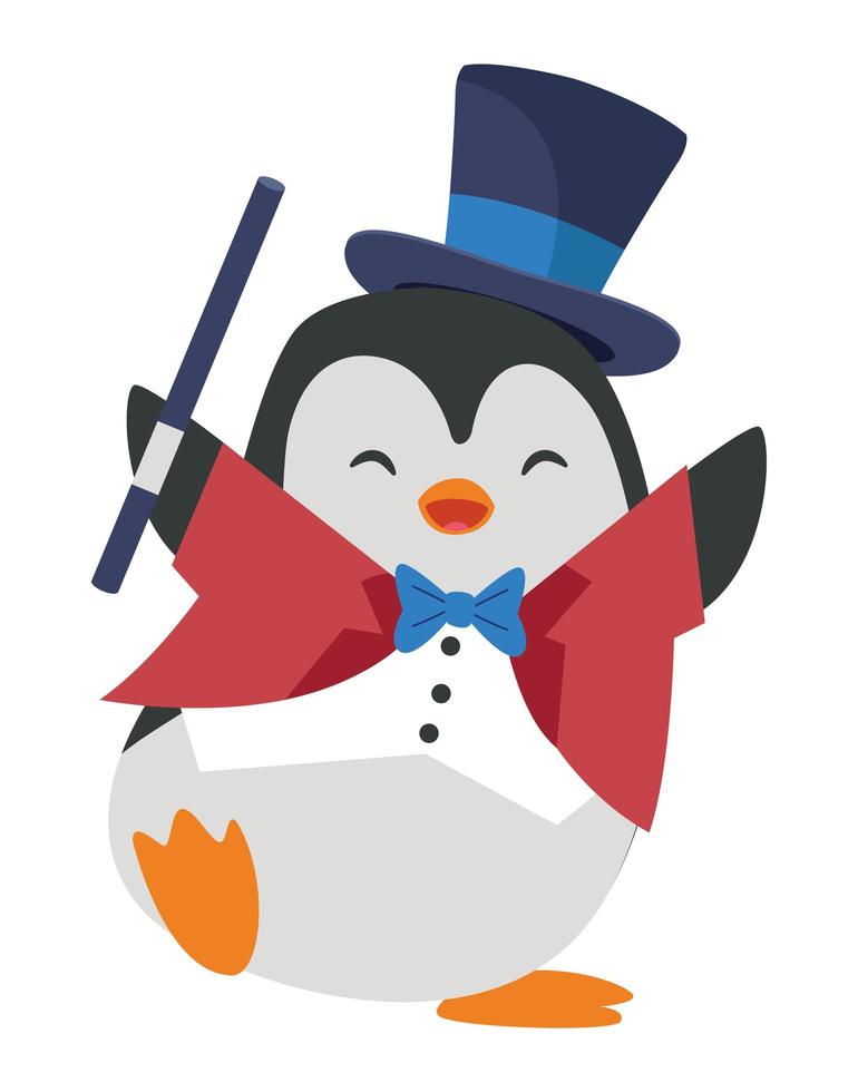 circus little penguin vector
