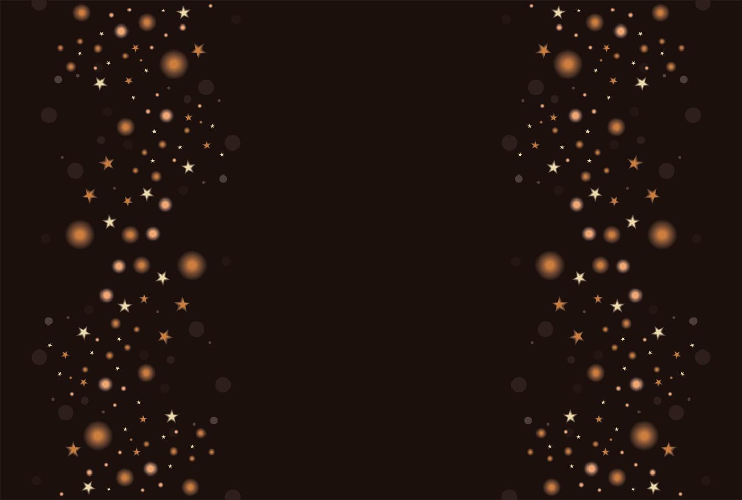 golden stars shimmer style vector
