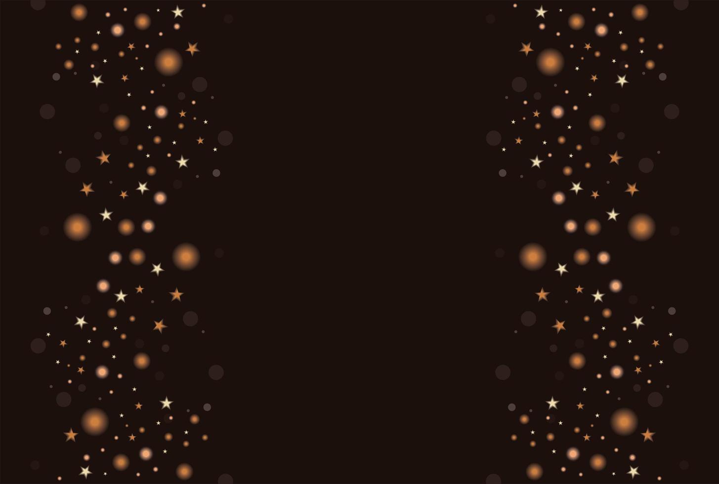 golden stars shimmer style vector