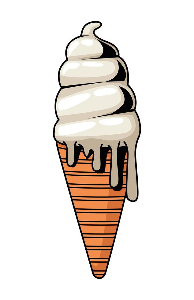 arte pop helado vector