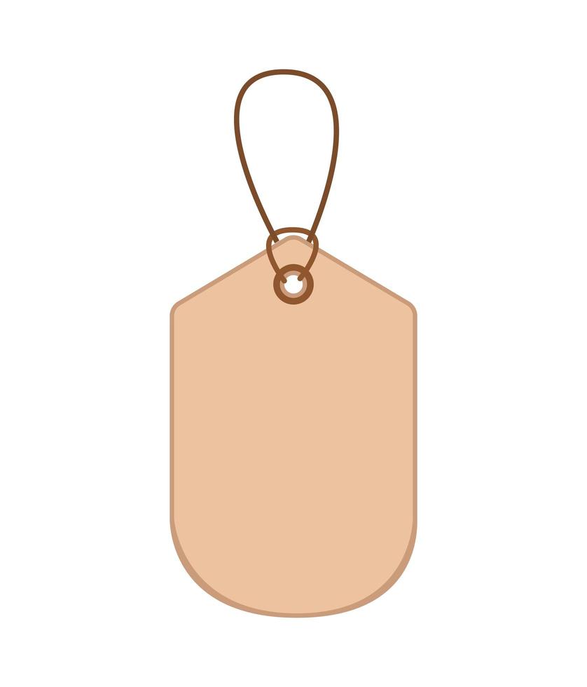 beige commercial tag hanging vector