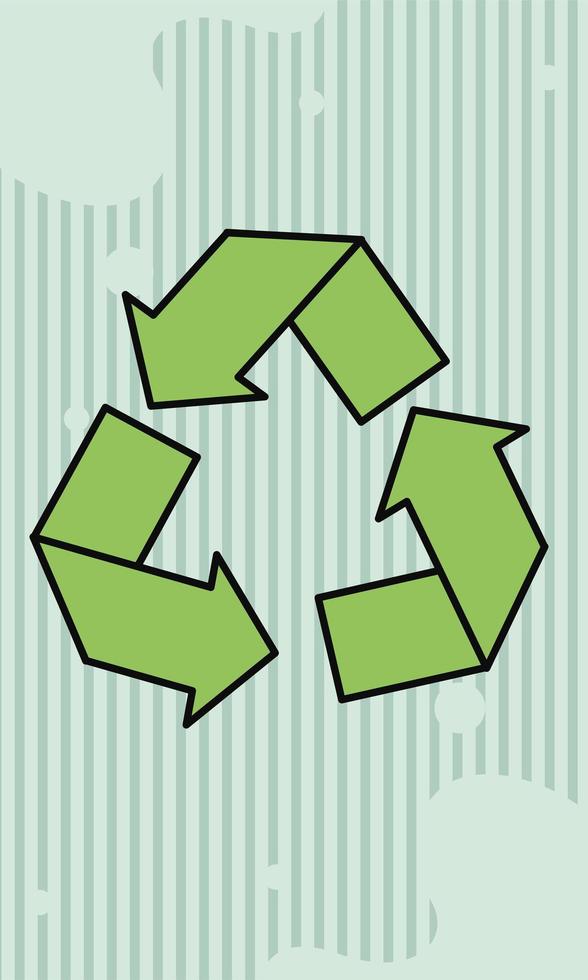green recycle arrows vector