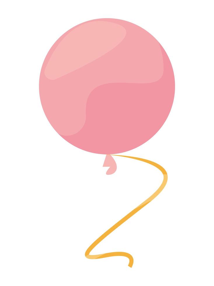 pink balloon helium vector