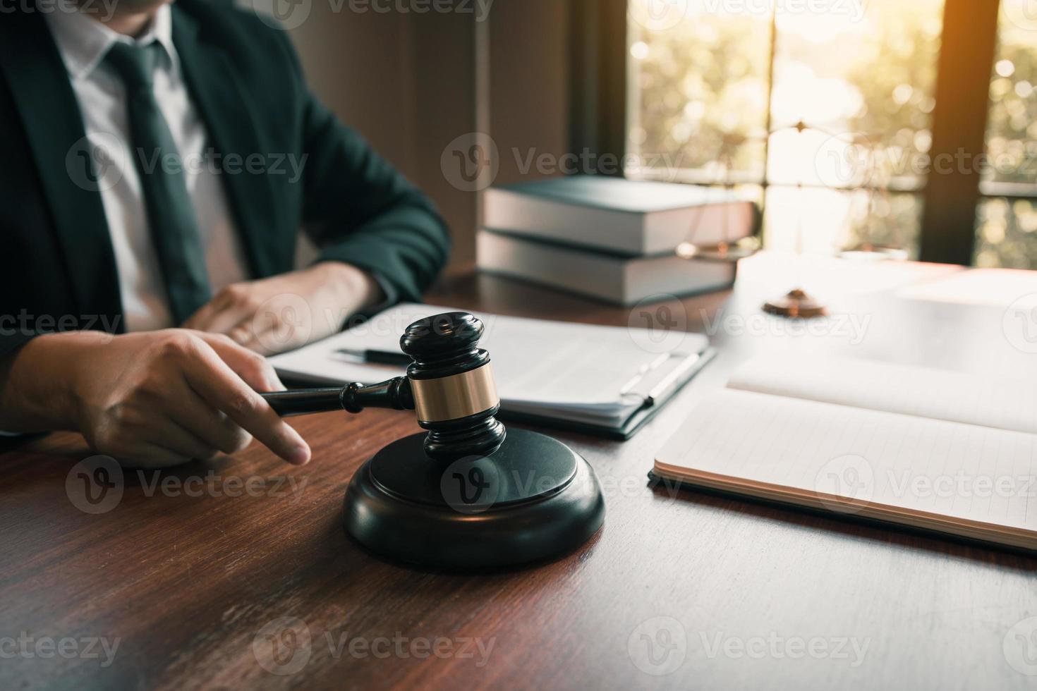 Judge is giving advice on client trial laws that have serious consequences for clients. photo